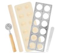 Set di 9 pezzi per la produzione di pasta, efficiente set per la produzione di pasta con stampini per ravioli, mattarelli per gnocchi, tagliapiasti, pratici accessori per la produzione di pasta (5