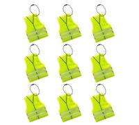 Set di 9 pezzi riflettenti in PVC-Design leggero e portatile a ciondolo lucido, alpinismo, campeggio, attrezzatura da corsa e ciclismo, aumentando la visibilità di notte a piedi e in bicicletta, imper