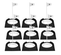 Set di 9 putter da golf per interni ed esterni, per uomini e donne, golfisti che mettono tazza e bandiere foro trainer aiuto golf mettere tazza