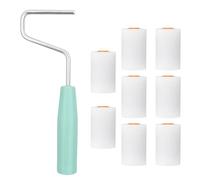 Set di 9 rulli per pittura,con 8 Rullini Ricambio,rullo per pittura in Schiuma,per superfici lisce,Perfetto per Muri ristrutturazione