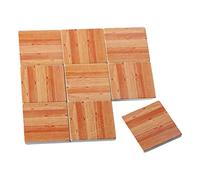 Set di 9 simulazione scala 1:12 casa di bambola pavimento adesivo bambola piccola decorazione destra venatura del legno