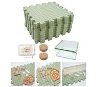Set di 9 tappetini per il bloccaggio a maglia con griglie, accessori facili da
