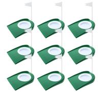 Set di 9 tazze da golf e bandiera, per allenamento al chiuso e all'aperto, per migliorare le abilità, perfetto per sessioni di allenamento in casa o in giardino