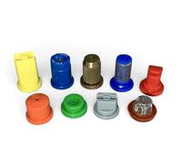 Set di 9 ugelli spruzzatori per spruzzatori a pressione a zaino e zaino - Ventola piatta a 110°, cono cavo, cono atomizzatore, cono completo, deflettore, induzione dell'aria, atomizzazione regolabile