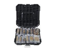 Set di 99 punte elicoidali HSS con protezione antiruggine e antiusura, punte in titanio con gambo tondo, utensili for foratura di metalli e legno.(99pcs Boxed)