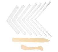 Set di a L in acrilico trasparente righello ad angolo retto | Template per angolo diritto, bordo lineare per tracciature precise, portatile per origami e scrapbooking