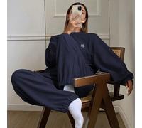Set di abbigliamento casual da donna con decorazione a stelle, manica lunga e pantaloni, completo comodo per il tempo libero, adatto per l'autunno e l'inverno L,M,S,XLFumetto,RitrattoTessuto in maglia