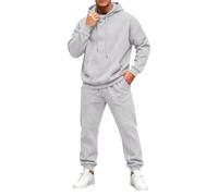 Set di abbigliamento invernale da uomo con cappuccio e cappuccio | Set di abbigliamento da motocross da uomo, felpa da lavoro, giacca invernale per fitness, pullover slim da uomo
