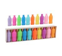 Set di abbinamento bottiglie - 8,66 pollici bottiglie di colorate, design adatto, materiale non tossico | Gioco di memoria educativo con materiale ABS, età pre