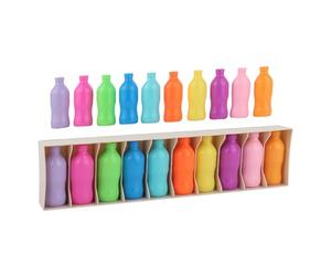 Set di abbinamento bottiglie - 8,66 pollici bottiglie di colorate, design adatto, materiale non tossico | Gioco di memoria educativo con materiale ABS, età pre