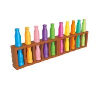 Set di Abbinamento Bottiglie per Colore | Divertente Formazione Di Memoria E Combinazione Di Colori - Set Da Tavolo Famiglia Matchmaking - per Viaggi Campeggio Vacanze Aula Giardino E Spiaggia