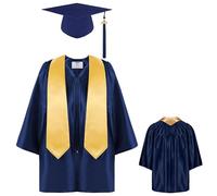 Set di abiti da laurea per asilo nido, limite di laurea e vestaglia,Asilo nido 2025 Tap and Gown Tassel Set | Costumi formali per la cerimonia dei bambini