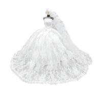 Set di Abiti da Sposa per Bambole - Include Abito e Velo - Giocattolo e Accessori