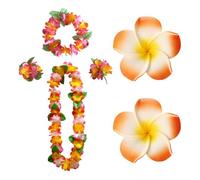 Set Di Abiti Per Feste Tropicali Da 6 Pezzi, Decorazioni Per Feste Hawaiane, Ghirlande Per Decorazioni Per Feste, Ghirlande Per Polsi, Decorazioni Per Ghirlande