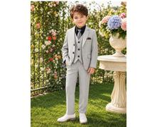 Set di abito per ragazzo pre-adolescente, abito da paggio per matrimonio autunno/inverno, abito per il 1° compleanno del bambino, abito per esibizione al pianoforte per bambini grandi, giacca da abito