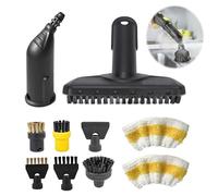 Set di accessori da 10 pezzi compatibile con i pulitori a vapore Kärcher SC1, SC2, SC3, SC4, SC5 - include ugelli, spazzola GX GX