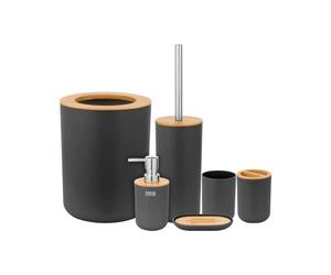Set di accessori da bagno (6-TLG.) nero