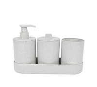 Set di accessori da bagno, Accessori for il bagno Dispenser di sapone Porta spazzolino Vassoio for il bagno Bagno(2)