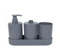 Set di accessori da bagno, Accessori for il bagno Dispenser di sapone Porta spazzolino Vassoio for il bagno Bagno(1)