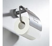 Set di accessori da bagno grigio con portascopino in ottone portasciugamani Portasalviette di carta Portasapone Gancio da parete Portaasciugacapelli e porta par
