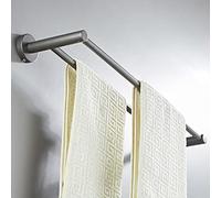 Set di accessori da bagno grigio moderno con portascopino in ottone portasciugamani Portasalviette di carta Portasapone da doccia Gancio da parete Portaasciugacapelli e portasciugamani doppi