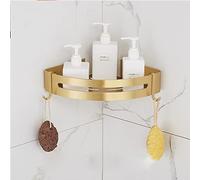 Set di Accessori da Bagno in Oro con mensola, portasciugamani, portasciugamani, portarotolo, portascopino per WC, Set di Accessori da Bagno Moderni
