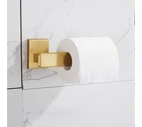 Set di Accessori da Bagno in Oro con mensola, portasciugamani, portasciugamani, portarotolo, portascopino per WC, Set di Accessori da Bagno Moderni