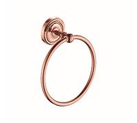 Set di accessori da bagno in ottone massiccio Finitura in oro rosa Gancio per accappatoio Porta carta Portasciugamani Portasalviette Portasalviette da bagno Elementi essenziali eleganti e du