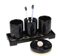 Set di accessori da bagno quattro a cinque pezzi, bicchiere for il lavaggio, portaspazzolino(B,Five)