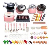 Set di accessori da cucina da 68 pezzi, set di cibo per giocare | Make Believe - Giocattoli da cucina adatti per aule e scenari culinari, accessori per bambini in età prescolare