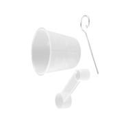 Set di accessori da forno ergonomici Cucchiaio dosatore con dispositivo di rimozione della pasta antiscivolo per la cucina Parti di macchine per il pane Accessori di misurazione multiuso per cottura