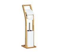 Set di accessori da wc Porta scopino in bambù Pannello per bagno 2,06 kg