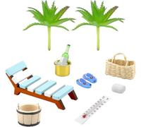 Set di accessori decorativi in miniatura, per sauna, per il benessere, 11 pezzi, per il fai da te, regalo in denaro