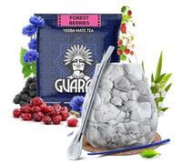 Set di accessori di yerba mate con campione | Bacche della foresta di Guarani | Calabash, bombilla e accessori | Yerba mate del Paraguay | Caffeina naturale | 50g