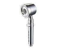 Set di accessori for il bagno con doccetta portatile a 5 modalità, filtro ad alta pressione for il risparmio idrico e pulsante di arresto(Silvery)