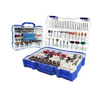 Set di accessori for utensili rotanti elettrici da 287 pezzi, utensili abrasivi compatibili con mini trapano Dremel, levigatura, foratura, molatura e lucidatura.