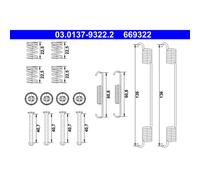ATE 03.0137-9322.2 Kit accessori, Ganasce freno