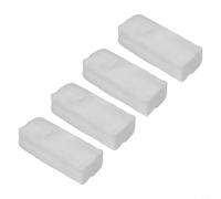 Set di accessori in spugna a bioetanolo, confezione da 24 stoppini in lana resistenti al calore, lunga durata, facile da usare, per camino, fai da te, a casa, colore bianco, 2 x 4,7 pollici (2 x 4,7