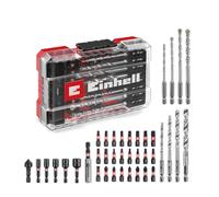Set di accessori originali Einhell M-CASE da 39 pezzi resistenti agli urti (punte da 25 mm, punte da trapano in metallo, punte da trapano universali, portapunte, chiave a bussola, svasatore)