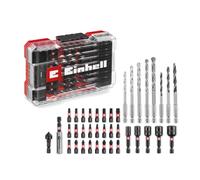 Set di accessori originali Einhell M-CASE da 39 pezzi resistenti agli urti (punte, punte da trapano per metallo, punte da trapano per legno, punte da trapano per pietra, portapunte, chiave a bussola)