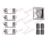 OJD Quick Brake Kit accessori pastiglia freno 109-0113 per Honda Jazz IV