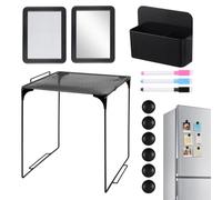 Set di accessori per armadietto magnetico con mensola e specchio - Decorazi | Materiale in PP e vetro con portapenne e dimensioni di 36,5x26 cm, realizzato per l'organizzazione degli armadietti per ragaz