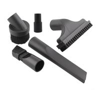 Set di accessori per aspirapolvere da 5 pezzi con adattatore da 32 mm a 35 mm, ugello e bocchetta a lancia, in PP, nero, per dispositivi Hoover per tappezzeria, scale e angoli stretti