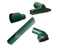 MohMus Set di Accessori per Aspirapolvere - Spazzola mobili + Bocchetta tappezzeria + Bocchetta Fessure + Adattatore - Adatti per Vorwerk Kobold Folletto VK 130, 131, 135, 136, 140, 150, 200