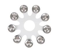 Set di accessori per bacini Bells accessori per tamburo bacino tamburo Bacino Bells Drum Bacino Anelli in metallo texture accessori