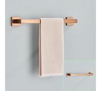 Set di accessori per bagno in oro rosa Porta accappatoio in acciaio inossidabile Porta asciugamani Porta rotolo di carta igienica Anello porta asciugamani Accessori per il bagno, Oro rosa spazzolato