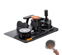 Set di accessori per barista: pressino calibrato (51mm/53mm/58mm), ago WDT, livellatore/distributore con base di supporto; kit completo per la preparazione dell'espresso (casa, ufficio, bar)(51mm)