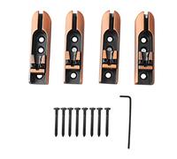 Set di accessori per bridge per bridge bridge per chitar bridge set da 4 pc kit di sostituzione in rame in lega premium per chitarre acustiche elettriche facili accordatura corda