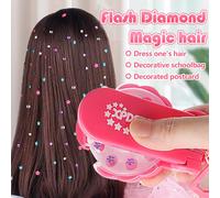 Set di accessori per capelli fai-da-te, 1 set / 100 pezzi / 120 pezzi / 220 pezzi, con design belli e forme affascinanti. È un'idea regalo ideale per compleanni, Natale o per ragazze. (Stile con color