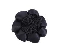 Set di accessori per capelli neri da donna, copertura per chignon, copricapo elastico con fermagli, mollette, chignon